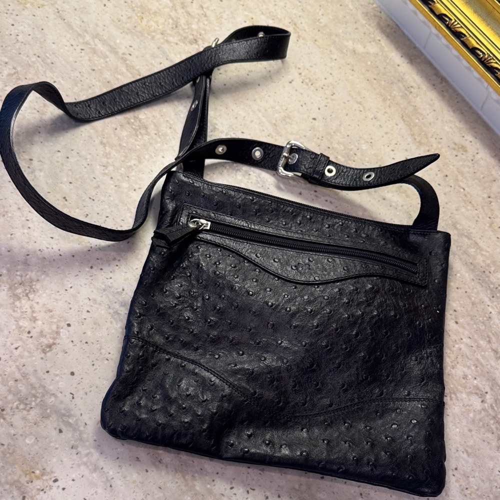Donald J. Pliner Black Crossbody Bag